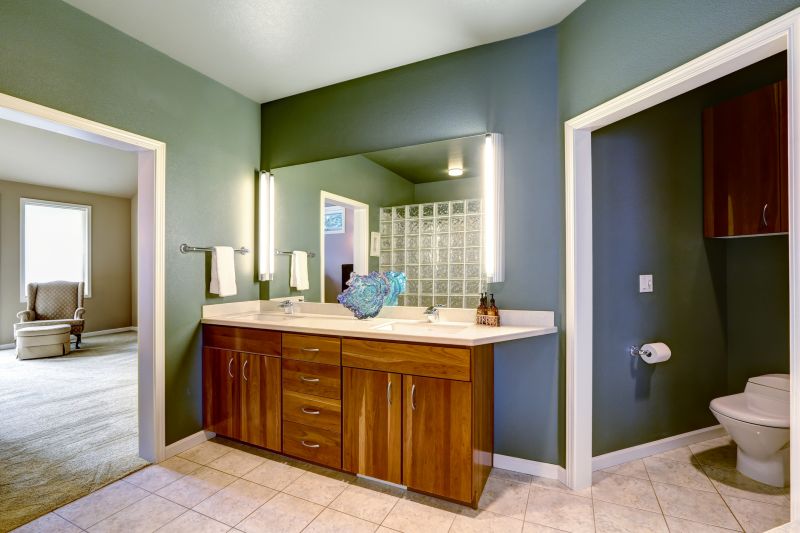 Floating Vanity with Under-Cabinet Lighting
